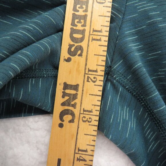 Duluth Pants Womens Size Small Length 33 Teal Green Striped High Waisted Yoga - Picture 10 of 11